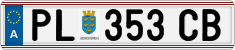 License plate of Austria, Regular plates