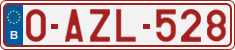 License plate of Belgium, Regular plates (2010)