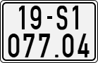License plate of Vietnam, Motorcycles