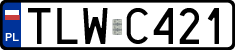 License plates of Poland, Regular car plates