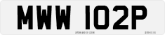 License plate of the United Kingdom, 1963 year system