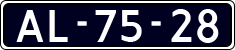 License plate of the Netherlands, Imported oldtimers (cars)