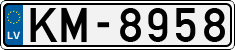 License plate of Latvia, Regular car plates