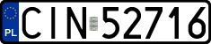 License plates of Poland, Regular car plates