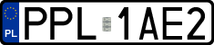 License plates of Poland, Regular car plates