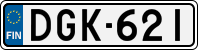 License plate of Finland, Cars
