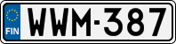 License plate of Finland, Cars