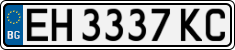 License plate of Bulgaria, Cars