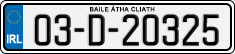 License plate of Ireland, Regular plates