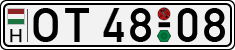 license plates of Hungary, Oldtimers (1990)