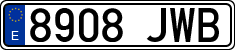 License plates of Spain, Ordinary (2000)