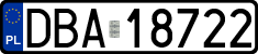 License plates of Poland, Regular car plates