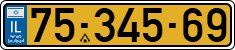 License plate of Israel, Regular plates