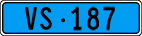 License plate of Switzerland, Work and fire vehicles (blue)