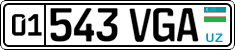 License plate of Uzbekistan, Organizations