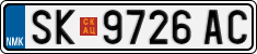 License plate of North Macedonia, Regular plates (2012)