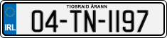 License plate of Ireland, Regular plates