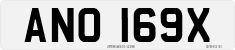License plate of the United Kingdom, 1963 year system