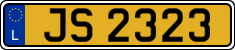 License plate of Luxembourg, 2003 year system