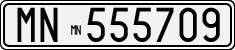 License plate of Italy, Cars (1927 year series)