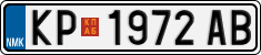 License plate of North Macedonia, Regular plates (2012)