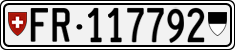 License plate of Switzerland, Cars