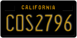 California, Vanity Plates