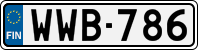 License plate of Finland, Cars