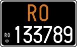 License plate of Italy, Cars (1927 year series)