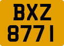 License plate of the United Kingdom, Northern Ireland (1966)