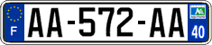 French license plate, SIV (ordinary)