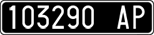License plate of Italy, Cars (1927 year series)