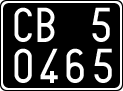 License plate of Italy, Cars (1927 year series)