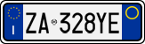 License plate of Italy, Cars (1994 year series)