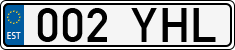 License plate of Estonia, Regular car plates