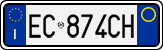 License plate of Italy, Cars (1994 year series)