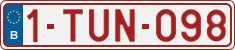 License plate of Belgium, Regular plates (2010)