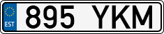 License plate of Estonia, Regular car plates