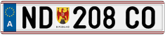 License plate of Austria, Regular plates