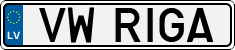 License plate of Latvia, Vanity Plates