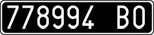 License plate of Italy, Cars (1927 year series)