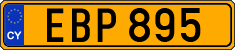 License plate of Cyprus, Regular plates