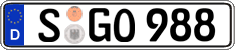 German license plate, Regular plates