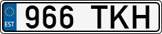 License plate of Estonia, Regular car plates