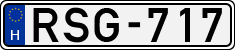 license plates of Hungary, Cars (1990)