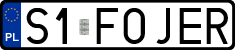 License plates of Poland, Vanity Plates