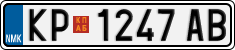 License plate of North Macedonia, Regular plates (2012)
