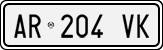 License plate of Italy, Cars (1994 year series)