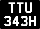 License plate of the United Kingdom, 1963 year system