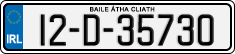 License plate of Ireland, Regular plates